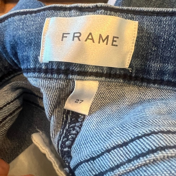 Frame Denim Dark Blue Le Slim Palazzo Flare Jeans - Picture 12 of 12